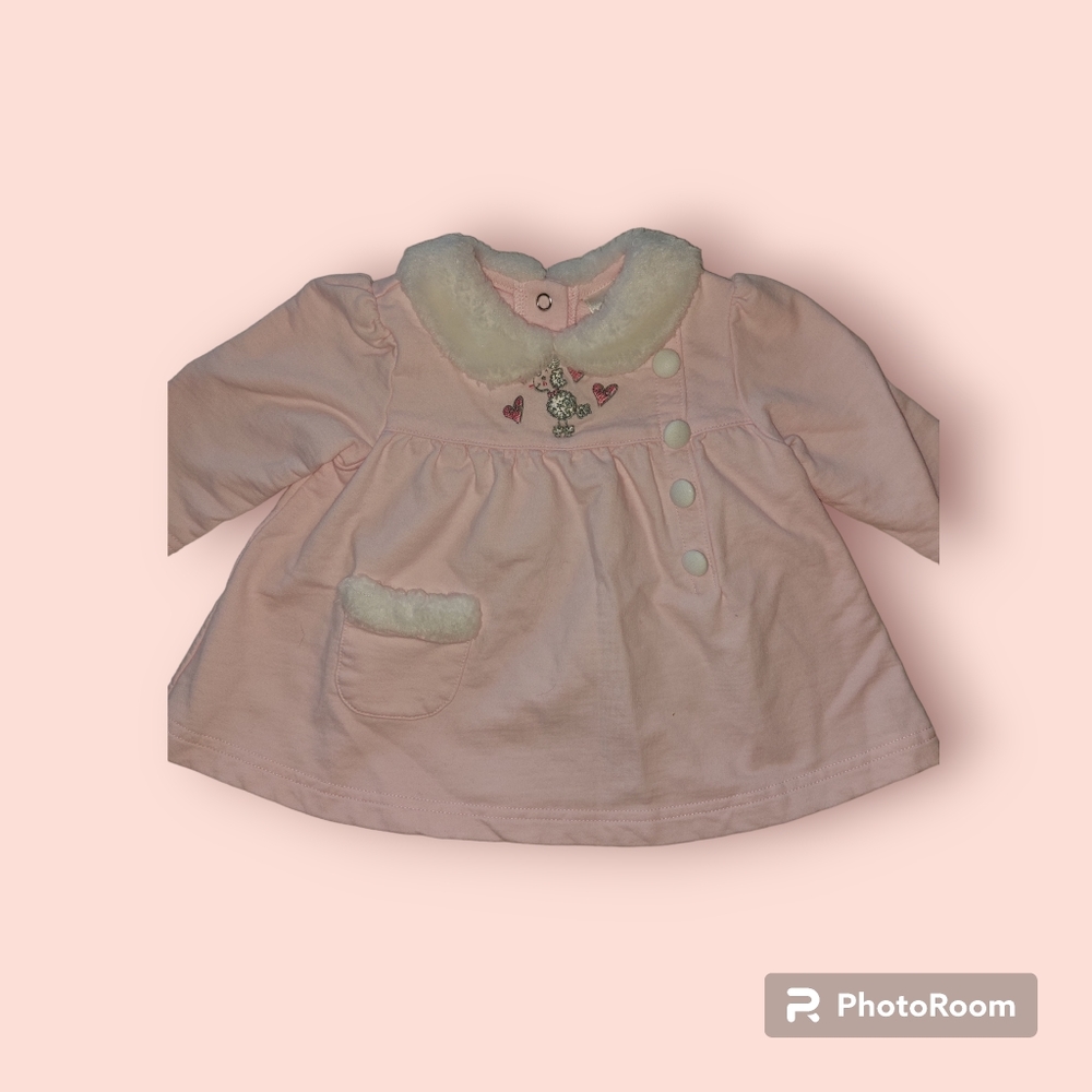 Beautiful Pink Winter Dress by Starting Out, Size 9 Months